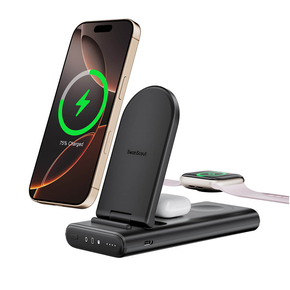 SwanScout 301A is a high-capacity power bank compatible with Apple devices.