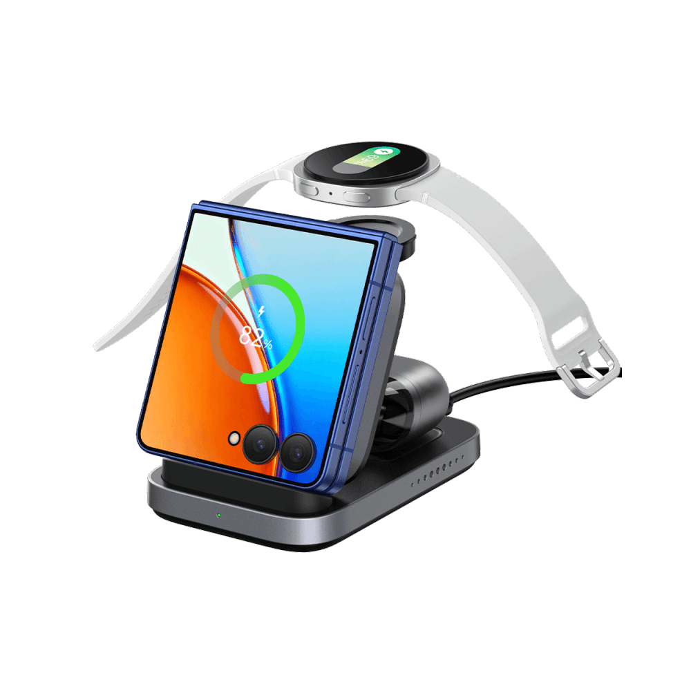 SwanScout 713F – 삼성 Z Flip 7용 3-in-1 무선 충전기