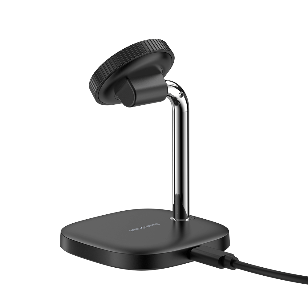 Rear-right view of SwanScout 505GM, which delivers 3W fast charging to power a Garmin Forerunner 245 from 0 to 100% in 56 minutes.