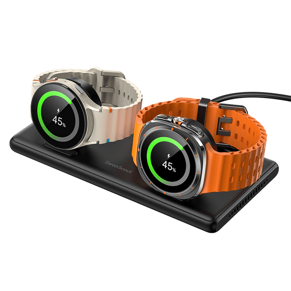 SwanScout 507DS – Carregador duplo para relógios Samsung