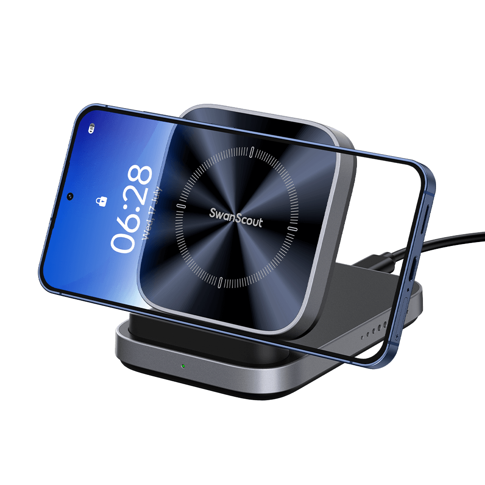 SwanScout 508 - 折りたたみ式ワイヤレス充電スタンド