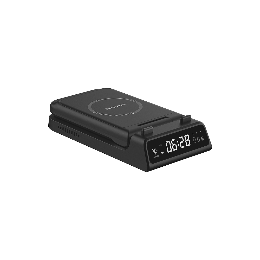 As a compact 3 in 1 charging station Apple, the swanscout 703A streamlines your desk or nightstand.