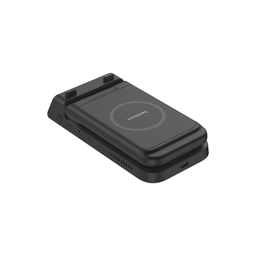 The swanscout 703A serves as a combined iPhone and watch charging station, keeping both powered at once.