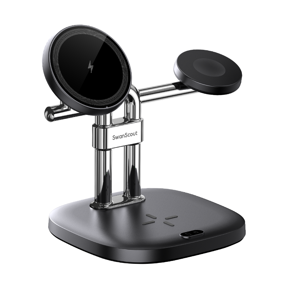 Magnetic charging stand that securely holds the phone