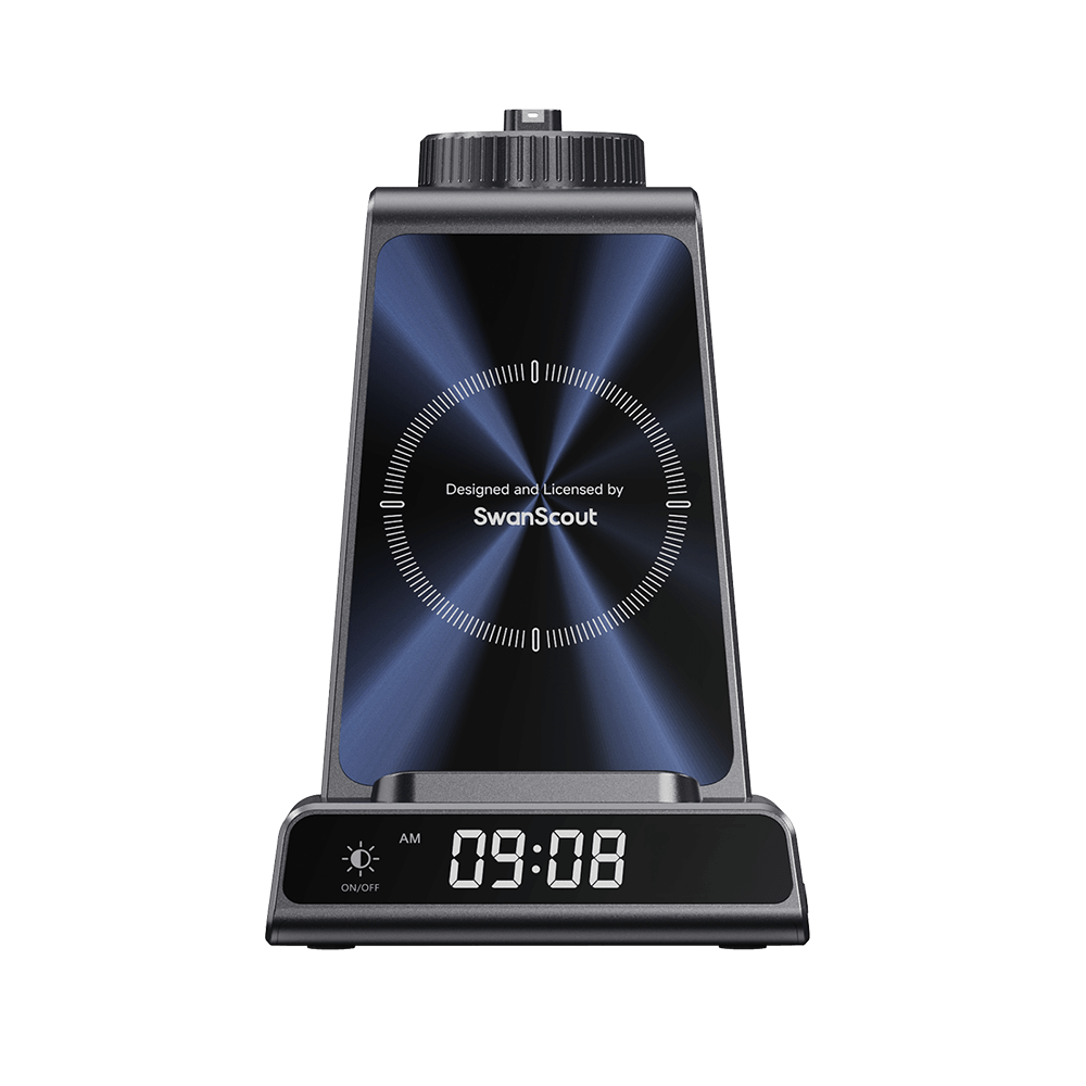 SwanScout C01GM - Estação de Carregamento Sem Fio 3 em 1 para Relógio Garmin