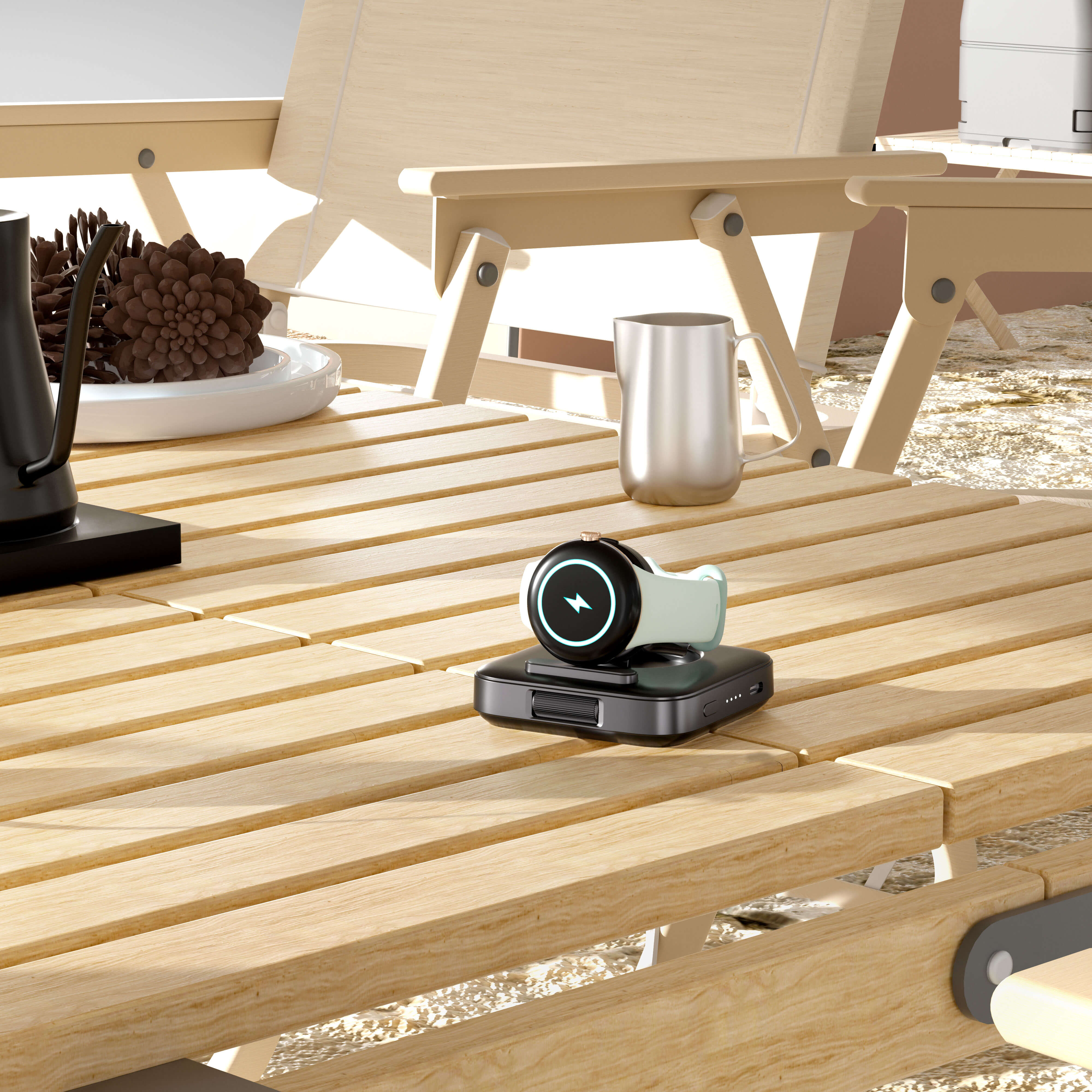 Combining portability with function, the SwanScout 303G delivers on-the-go wireless charging as a versatile pixel watch charger.