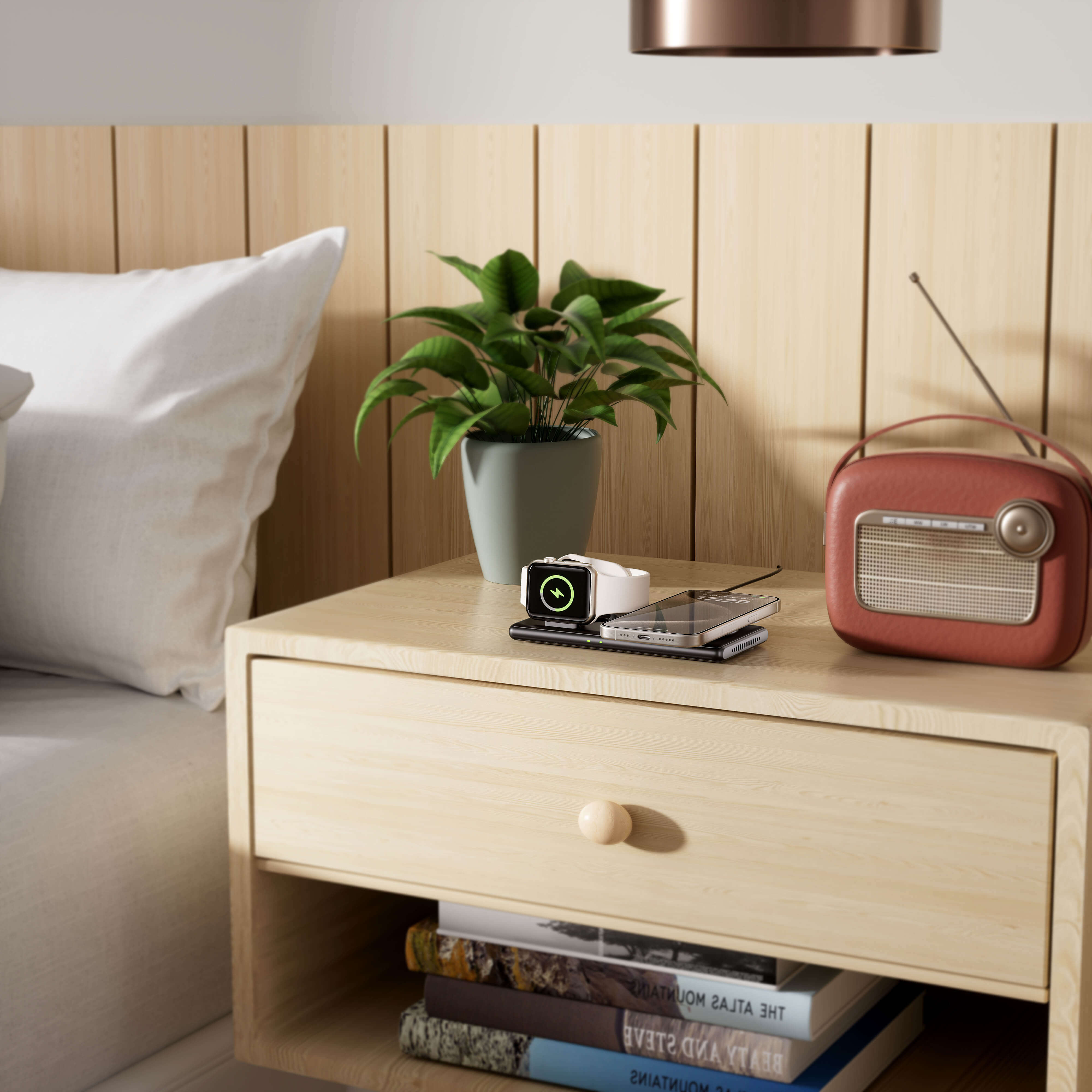 The SwanScout 502M fits easily in any bag while working as a Portable Magnetic Charging Station.