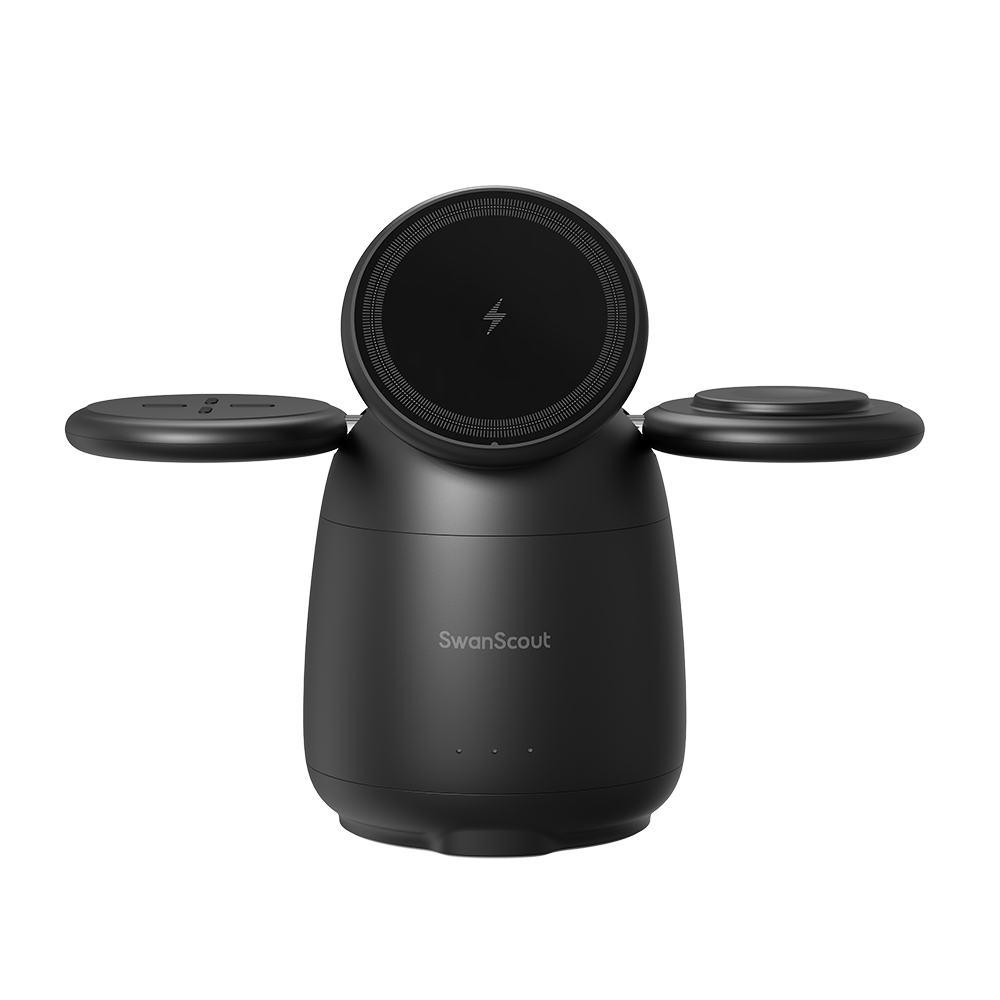 SwanScout 707M - Estação de Carregamento Sem Fio Magnética para Apple