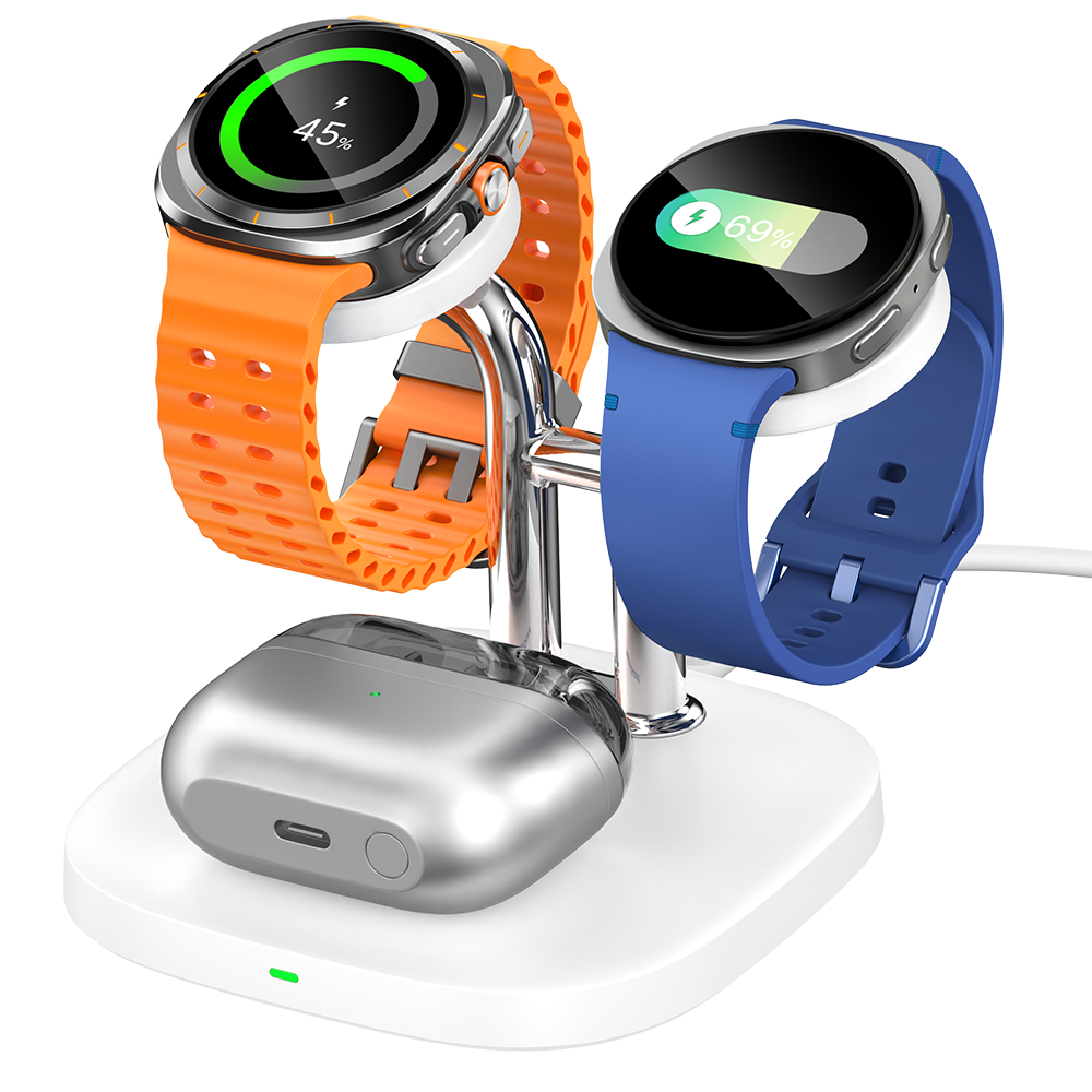 SwanScout 704S - Cargador Inalámbrico Dual para Relojes Samsung