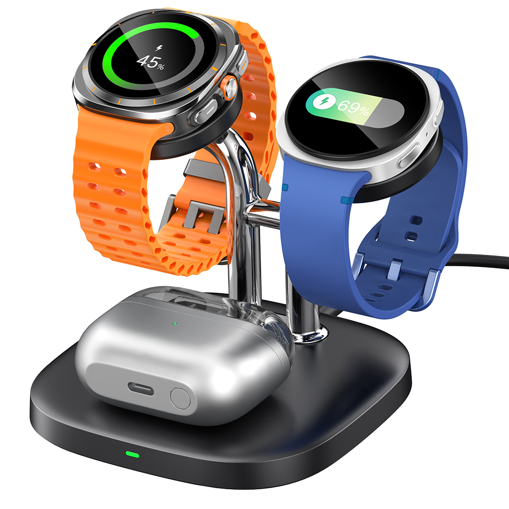 SwanScout 704S - Cargador Inalámbrico Dual para Relojes Samsung