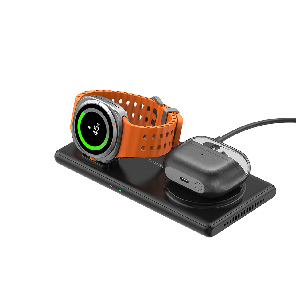 SwanScout 502S - 삼성용 2-in-1 무선 충전기