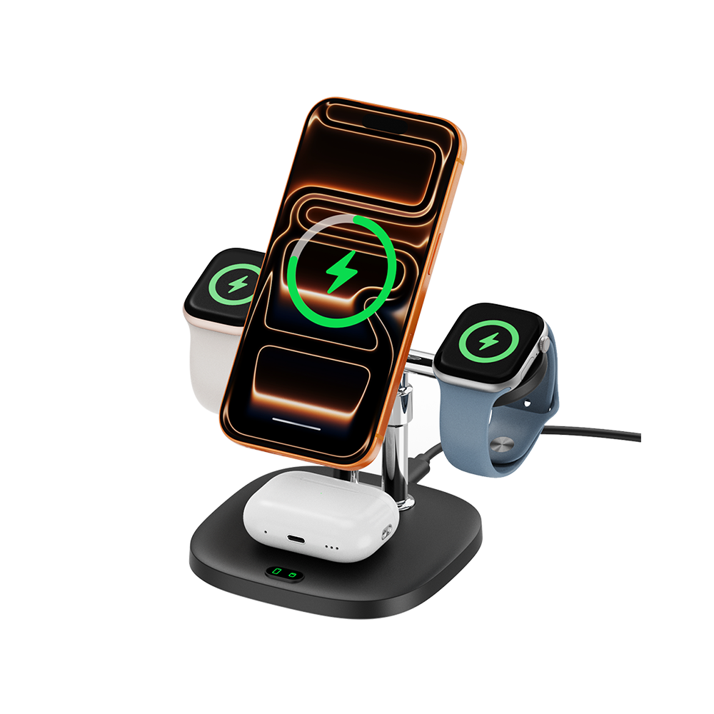 SwanScout 709M - 4-in-1 Magnetisches Wireless Ladegerät für Apple