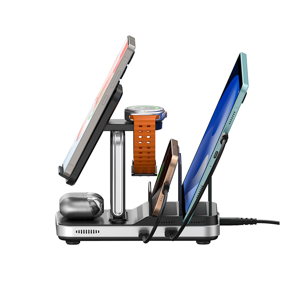 SwanScout 901S - هو شاحن لاسلكي 5 في 1 لأجهزة سامسونج