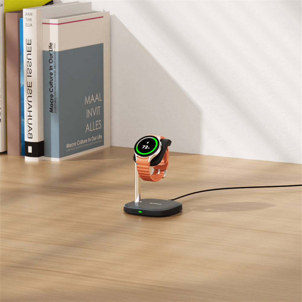 From Galaxy Watch Ultra to Watch 4, the SwanScout 505S supports a wide range of Samsung wearables with magnetic alignment.
