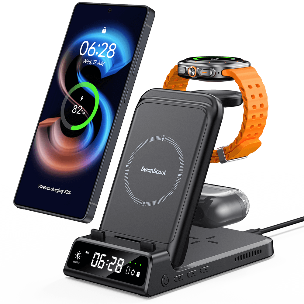 SwanScout 703S - 3-in-1-Wireless-Ladegerät für Samsung