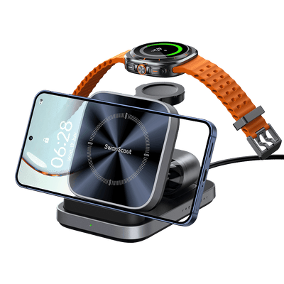 SwanScout 713S - 三合一可折疊三星無線充電器