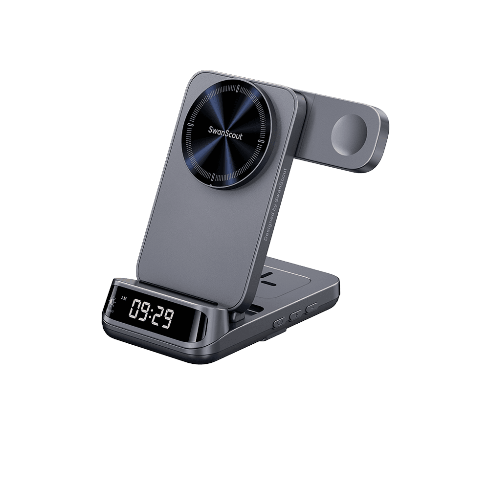 SwanScout 708M(25W) - شاحن لاسلكي مغناطيسي بقوة 25 واط لأجهزة آبل