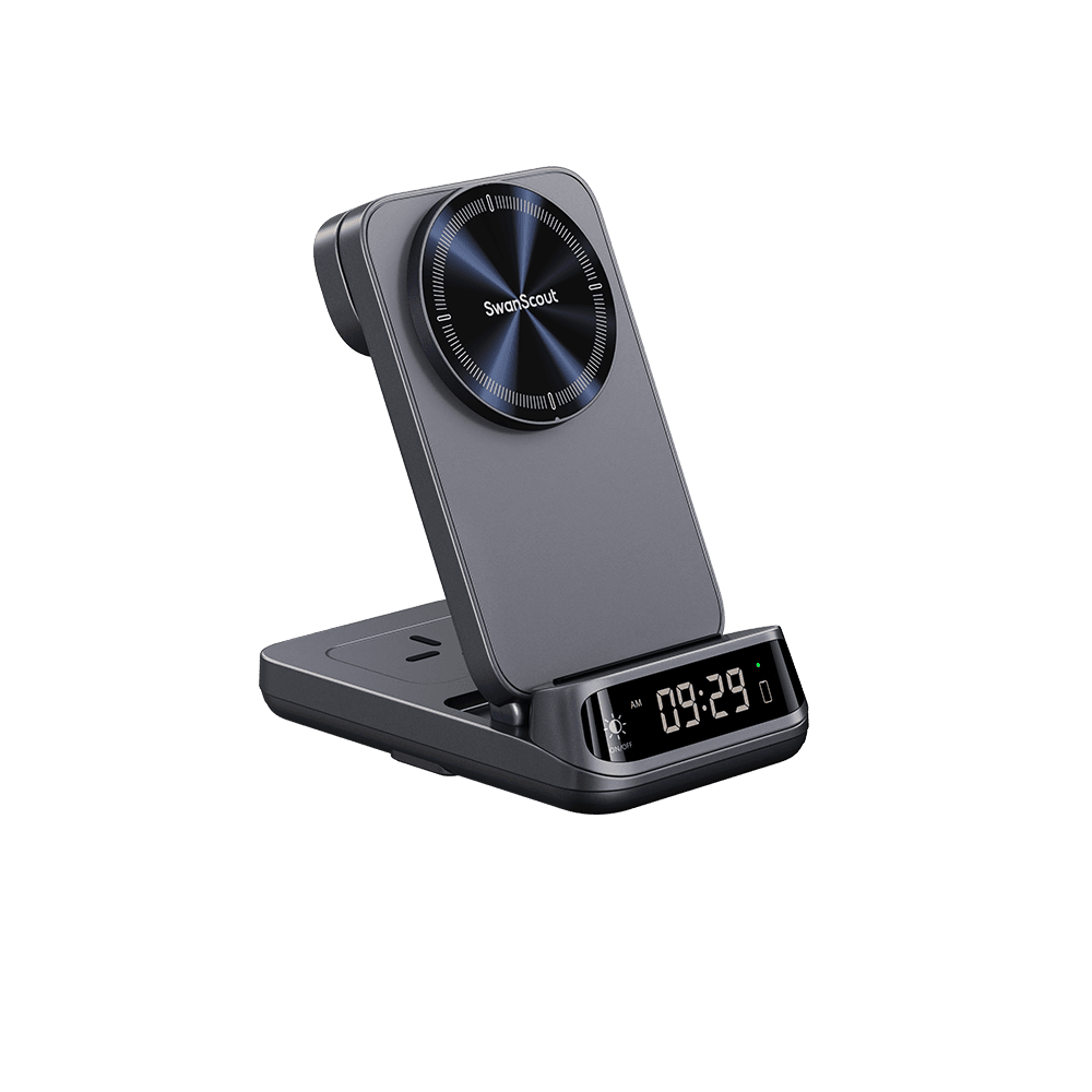 SwanScout 708M(25W) - شاحن لاسلكي مغناطيسي بقوة 25 واط لأجهزة آبل